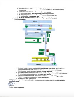 8th Grade Drive Through Promotion Map